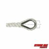 Extreme Max Extreme Max 3006.2078 BoatTector Twisted Nylon Anchor Line with Thimble - 3/8" x 100', White 3006.2078